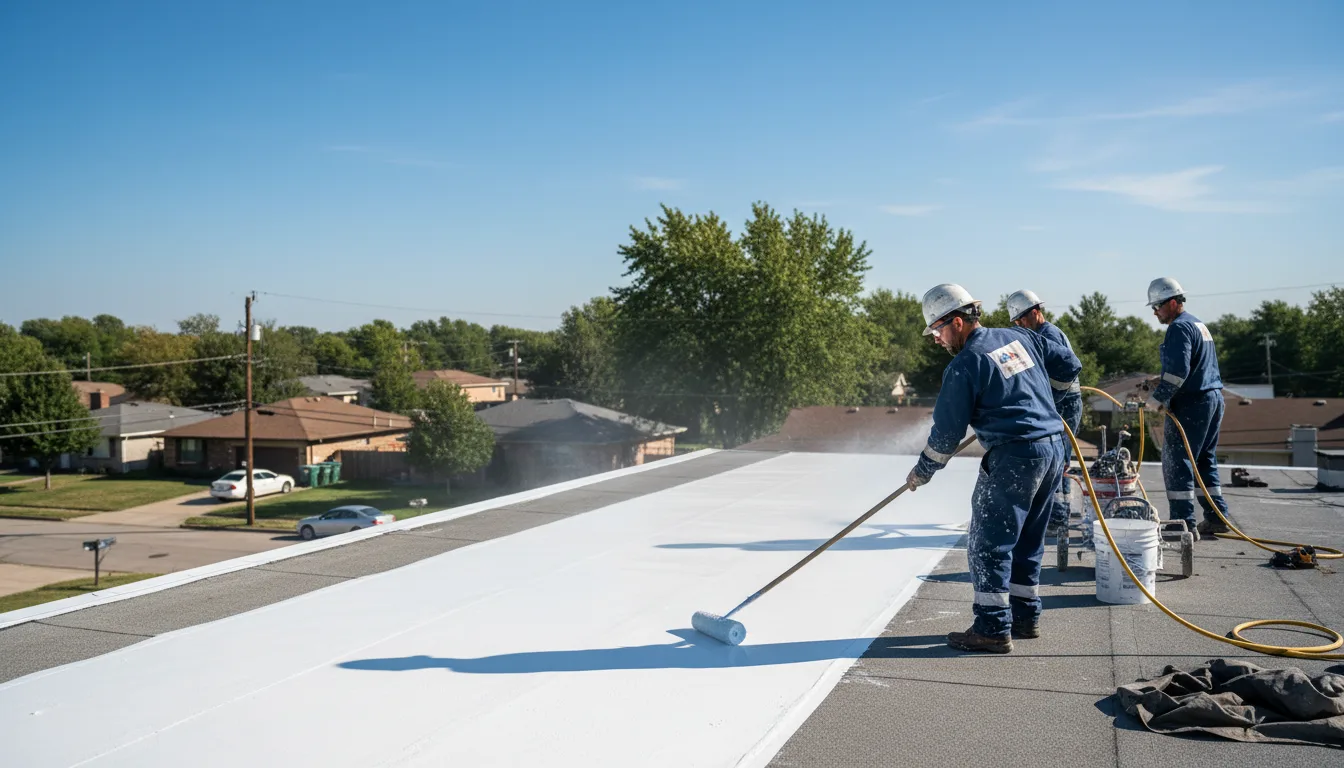 Commercial roof coating in Lake Creek, TX near me